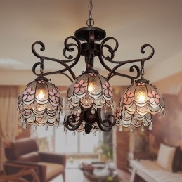 Chandelier Tiffany Stained...