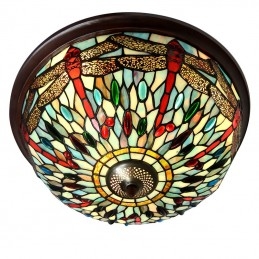 40 cm Round Tiffany Stained...